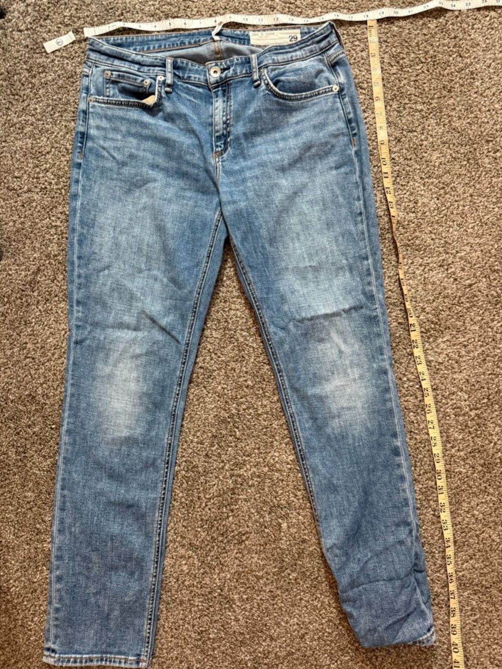 Rag & Bone Dre Slim Boyfriend Low Rise Jeans 25